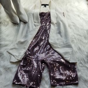 Pink sequin  romper